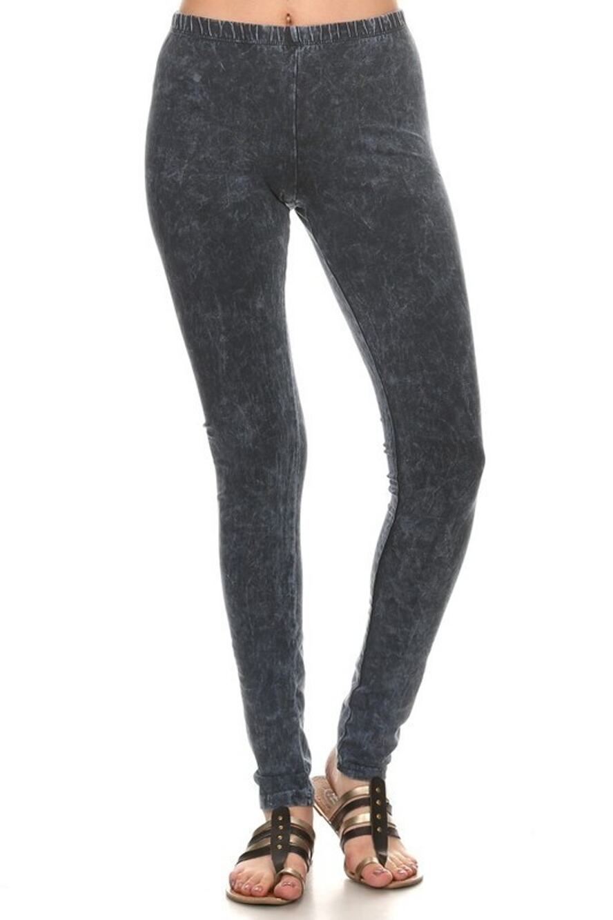 Chatoyant Mineral Wash Legging Charcoal Navy Small